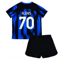 Dres Inter Milan Alexis Sanchez #70 Domáci pre deti 2023-24 Krátky Rukáv (+ trenírky)